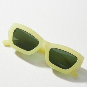 Blocked Cat Eye  Sunglasses Green NEW